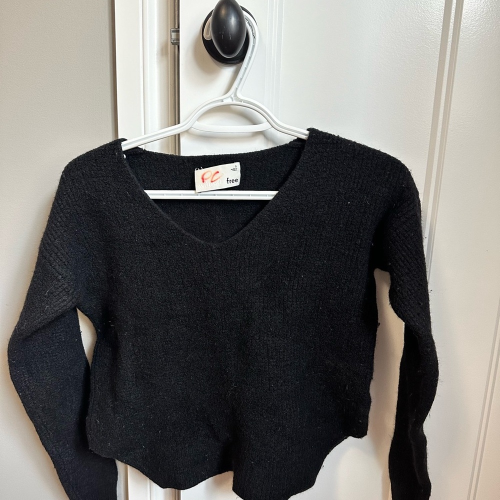 Women’s Wilfred Wool Black V Neck Sweater